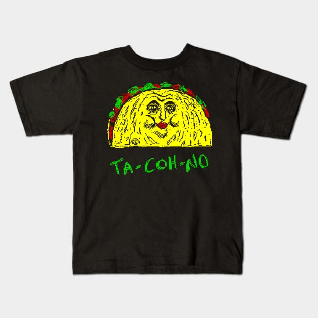 Happy Taco Kids T-Shirt by washburnillustration